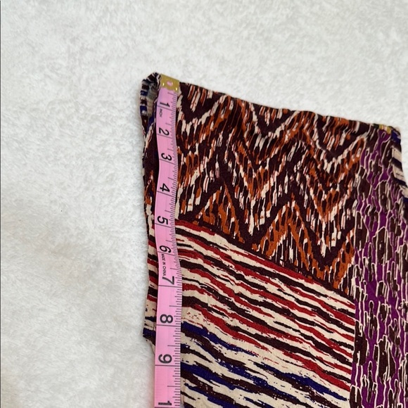 The Original Inc. Geometric Cap Sleeve Crop Blouse in Multicolor - Picture 7 of 9